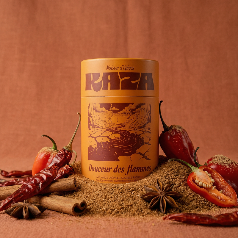 Douceur des Flammes, mélange d'épices sucré et piquant Maison KAZA
