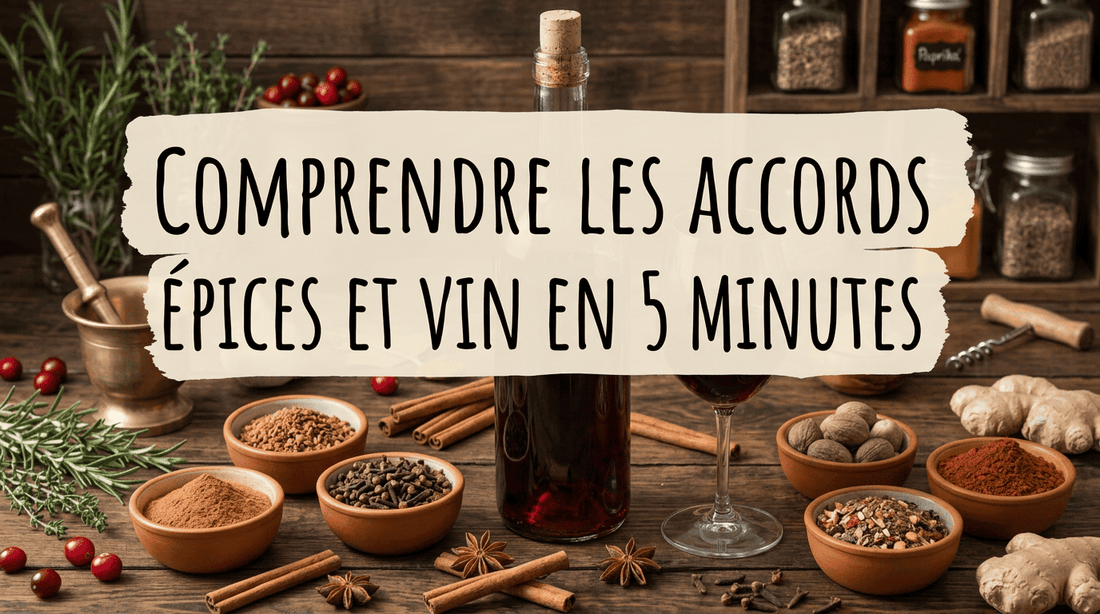 Verre de vin rouge à côté d'un bol d'épices colorées