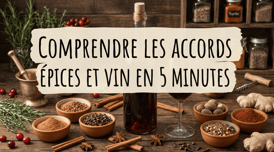 Verre de vin rouge à côté d'un bol d'épices colorées
