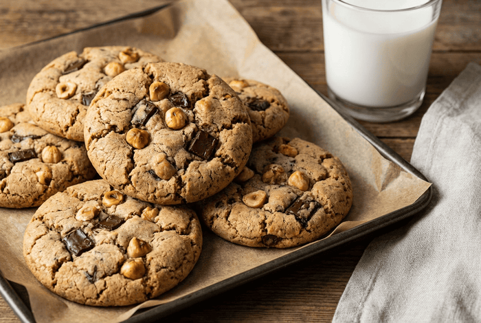 Cookies chocolat noir & noisettes - KAZA