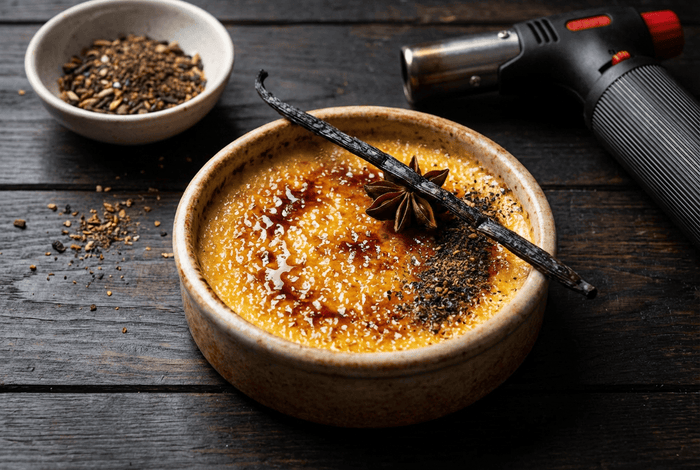 Crème brûlée vanille & flamme Rouge - KAZA