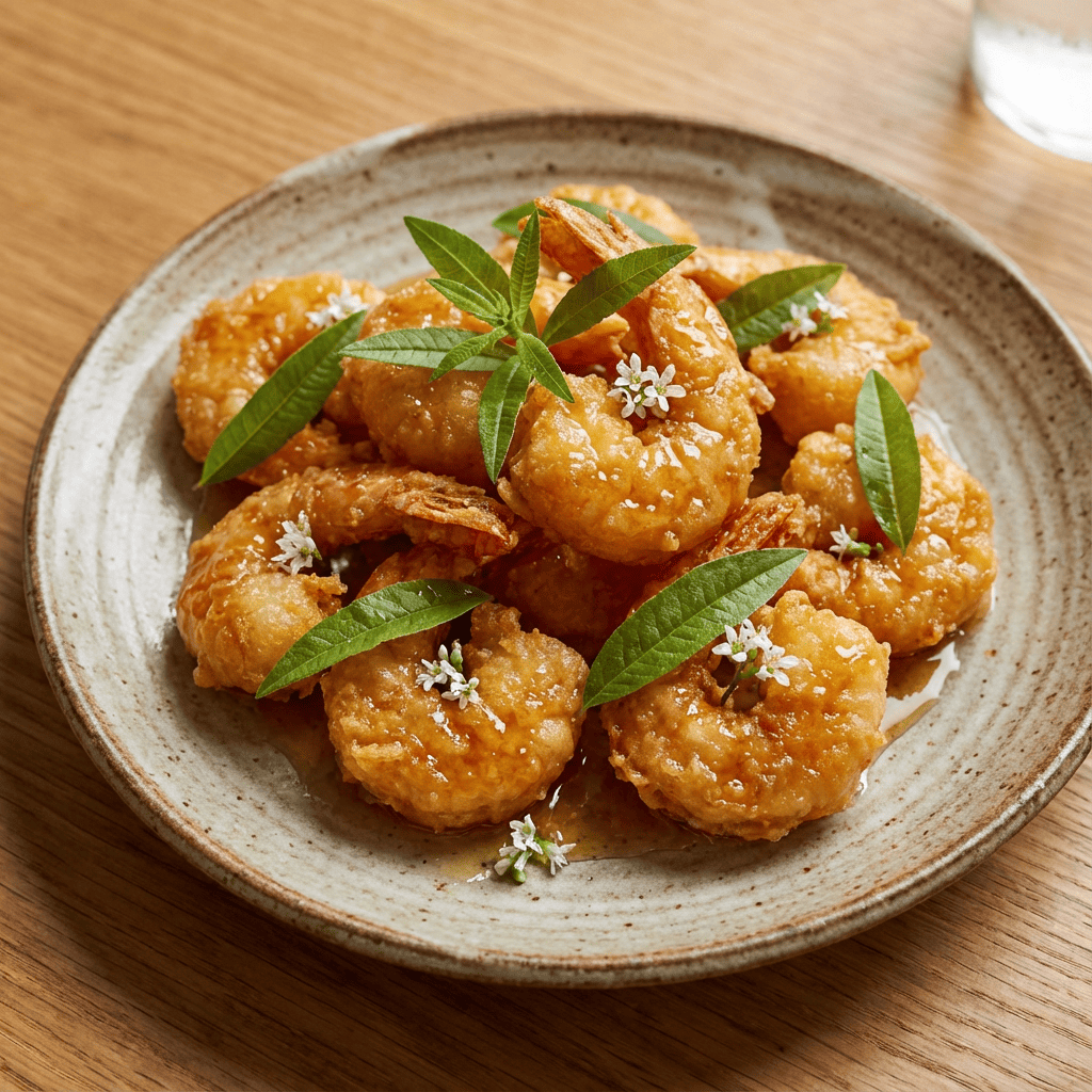 Crevettes crousti-fondantes au miel - KAZA