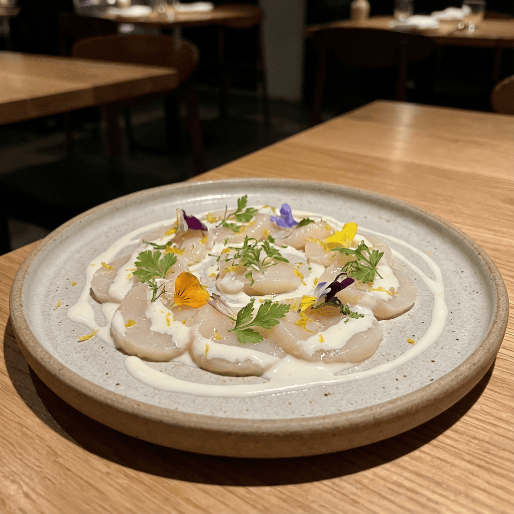 Carpaccio de noix de Saint-Jacques - KAZA
