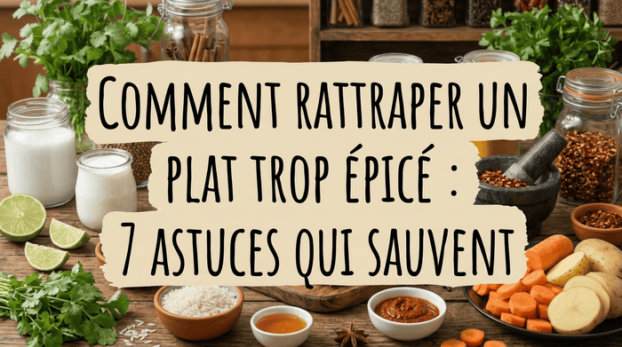 Comment rattraper un plat trop épicé : 7 astuces qui sauvent
