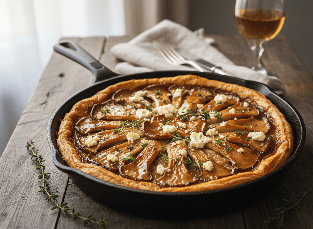 Tatin de pleurotes caramélisés - KAZA