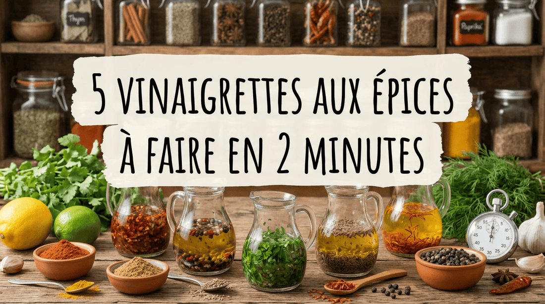5 vinaigrettes aux épices à faire en 2 minutes