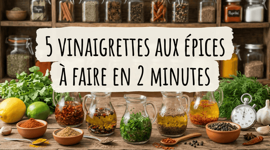 5 vinaigrettes aux épices à faire en 2 minutes