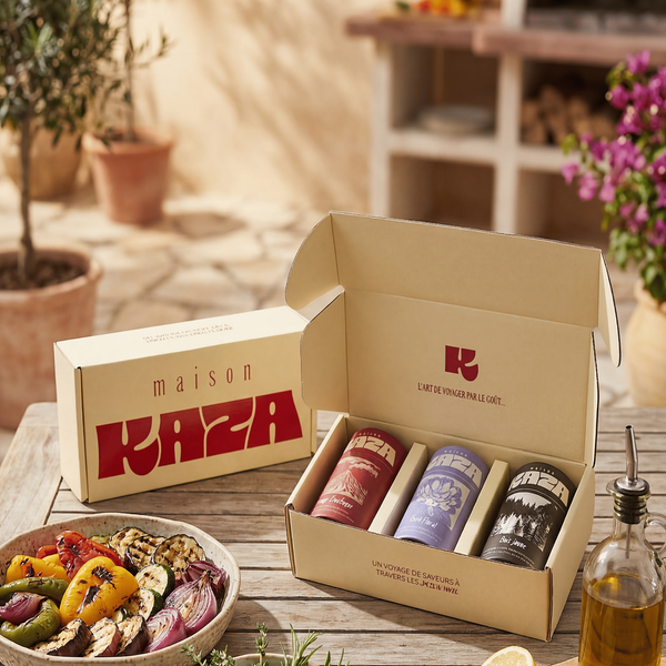 Coffret Découverte Maison KAZA, 3 mélanges d'épices à offrir